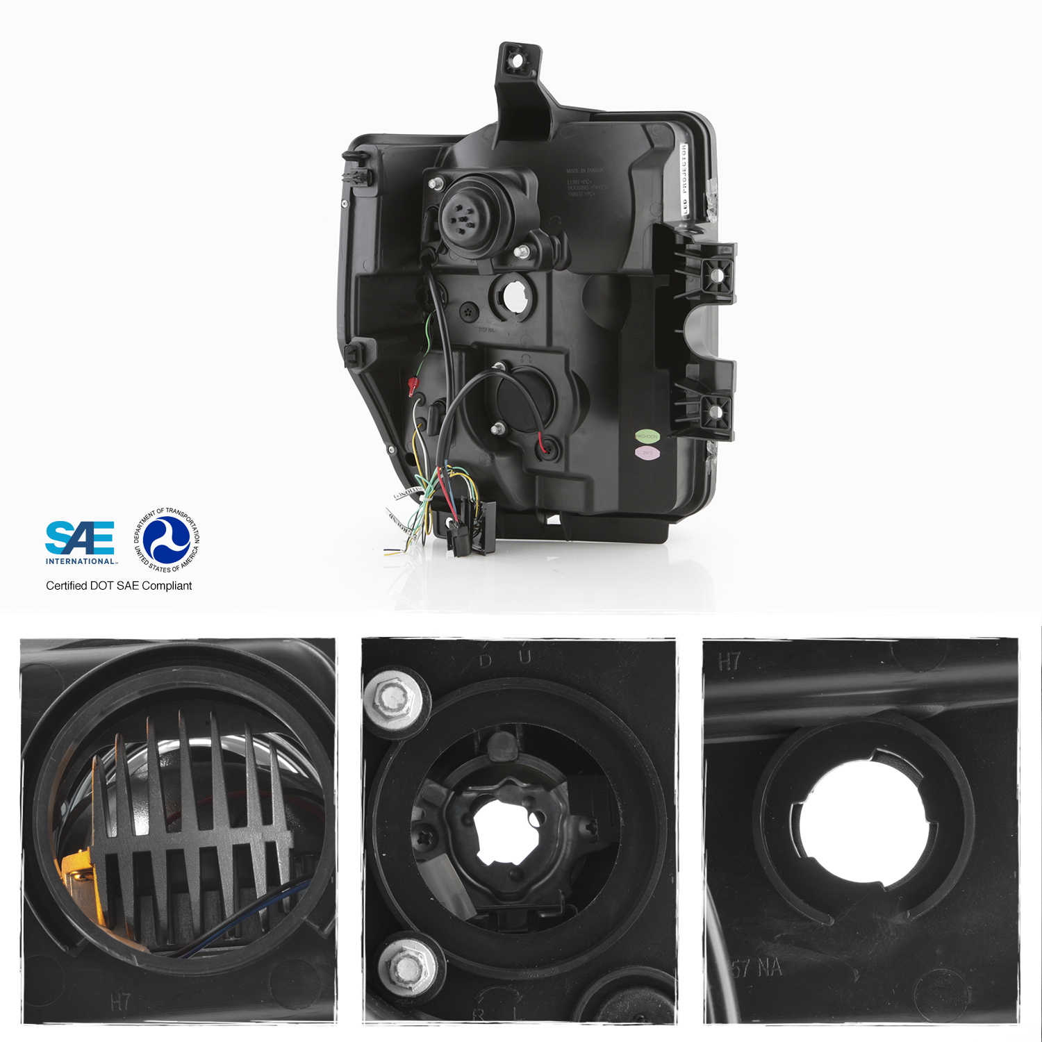 For 08-10 Ford F250/F350 SuperDuty SwitchBack Signal Projector