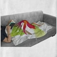 thumbnail image 6 of Modern Soft Flannel Fleece Throw Blanket, Vivid Colorful Sporty Theme Dancer Performing a Show Lines and Wavy Stripes, Cozy Plush for Indoor and Outdoor Use, 70" x 90", Multicolor, by Ambesonne, 6 of 6