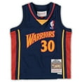 thumbnail image 2 of Infant Mitchell & Ness Stephen Curry Navy Golden State Warriors Historic Logo Jersey, 2 of 3