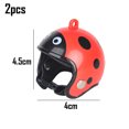 thumbnail image 2 of 2 piezas casco de pollo casco de seguridad para mascotas divertido loro casco pollo pájaro sombrero ropa para la cabeza, 2 of 5