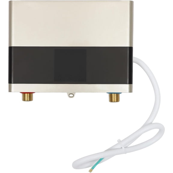 Miumaeov 110V Electric Tankless Water Heater Instant Hot Water Heater Under Sink with Remote Control Digital Display On-Demand Water Heate