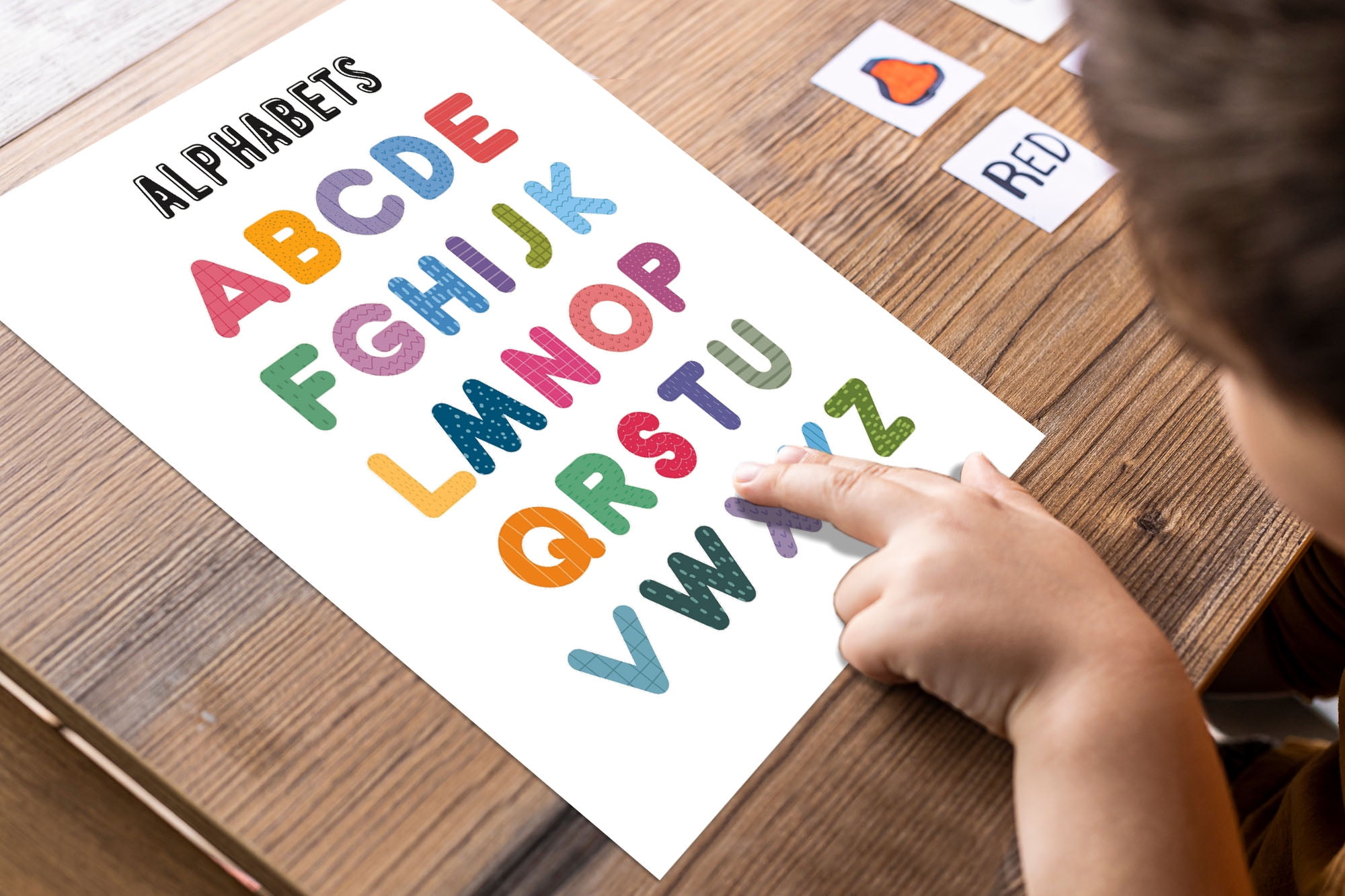 Traceease 10 Educational Posters for Classroom Decor & Kindergarten Homeschool Supplies Baby, Laminated Preschool Learning Chart Materials - Alphabet, Days Of The Week, Feelings, Part of Body, Seasons