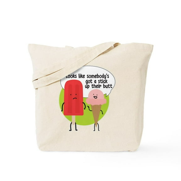 CafePress - Popsicle Stick Tote Bag - Unisex Canvas Tote Bag, Beige, 1-Piece