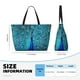 thumbnail image 4 of Fotbe Beautiful Blue Peacock Bolsa de Viaje para Playa - Resistente al Agua, Bolsa Tote de Gran Capacidad y Ligera con 7 Bolsillos para Mujeres y Hombres, 4 of 7