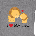 thumbnail image 3 of Inktastic I Heart My Dad Lion and Cub Boys or Girls Baby Bodysuit, 3 of 4