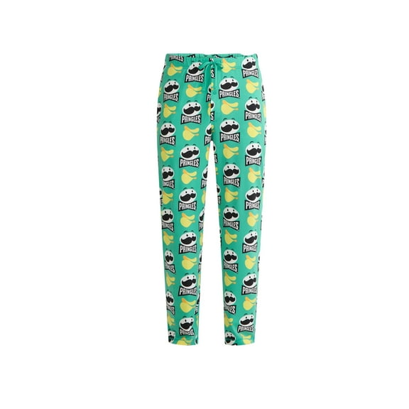 Men's Pringles Green Pajama Sleep Pants - Small