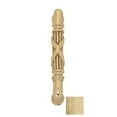 thumbnail image 1 of Brass Accents Inc C05-P7290-609 Ribbon & Reed Door Pull - Antique Brass, 1 of 1