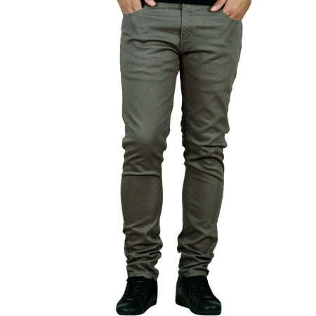 Style Corduroy Pants Charcoal - M. SOCIETY Skinny Fit Colored Twill Pants