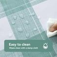 thumbnail image 3 of Rectangle Plastic Tablecloth, 100% Waterproof Oil-Proof Checkered PVC Table Cloths, Heavy Duty Vinyl Table Covers for Dining, Camping, Picnic, Outdoor - 52 x 78 Inch, Blue Checkered, 3 of 6
