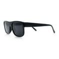 thumbnail image 6 of Manly Mad Dog Gangster All Black Rounded Rectangular Flat Top Sunglasses Shiny Black, 6 of 8