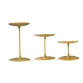 thumbnail image 2 of QSTDGVPW 3Pcs Pillar Candle Holder, Table Centerpiece Classic Desktop Ornament Candlestick Holder Candle Stand for Holiday Living Room Gold Tray, 2 of 8