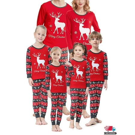 

ZIYIXIN Family Matching Christmas Pajamas Sets Xmas Nightwear Sleepwear for Man Women Girl Boy Baby Sets