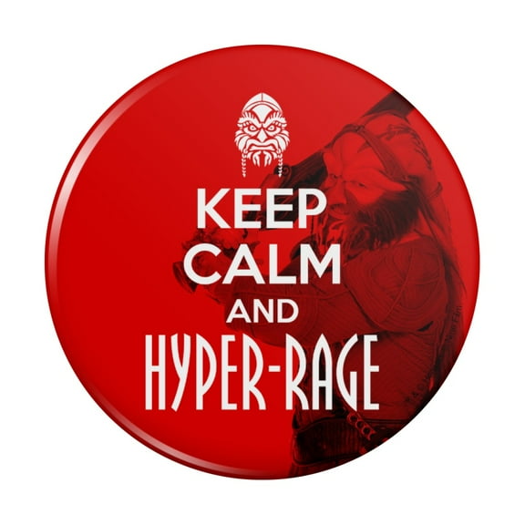 Farscape Keep Calm And Hyper-Rage Ka D'Argo Luxan Kitchen Refrigerator Locker Button Magnet