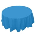 thumbnail image 2 of 12 Pack Premium Plastic Disposable 84 Inch Round Tablecloth Round Table Covers Polyester Antependium,Bu2,Peva, 2 of 6