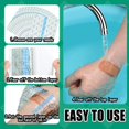 thumbnail image 4 of 72 Pieces Transparent Adhesive Bandage Waterproof Stretch Adhesive Bandage Clear Adhesive Bandages Dressing, 6 x 6 Inches, 4 of 7