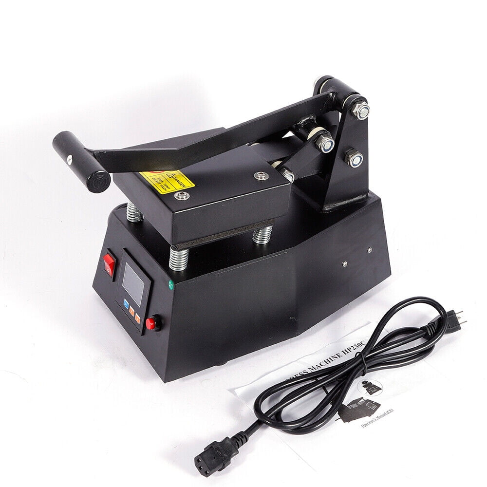 Anqidi 4.7"x4.7" Heat Press Machine 600W Digital Clothing Logo Printing Label T-shirt Clamshell Sublimation Transfer 0-250℃