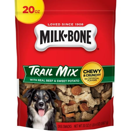 Milk-Bone Trail Mix With Real Beef & Sweet Potato Dog Snacks, 20-Ounce