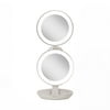 Zadro 4.5" Round LED Compact Mirror 10X/1X Travel Mirror with Lights and Magnification 3 AAA batteries LED Makeup Mirror