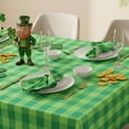 thumbnail image 6 of PurpleEssences Gingham Check Cloth Napkins Set of 10, 18x18 inches - St. Patrick's Day - Parrot Green and Apple Green, 6 of 6