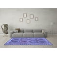 thumbnail image 3 of Ahgly Company Indoor Square Oriental Blue Traditional Area Rugs, 5' Square, 3 of 4