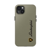 iPhone Tough Case - Lamborghini Huracan Olive Green Inspired Design Exotic - iPhone 15 Plus