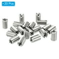 thumbnail image 3 of Unique Bargains Adaptateurs de Filetage Manchon Réducteur Écrou 20 Pcs M6x1 Mâle à M4x0.7 Femelle Réparation Insert Écrou 10mm, 3 of 7