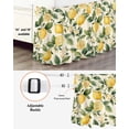 thumbnail image 3 of Vintage Lemon Bed Skirt Fruit Leaf Floral Beige Background Country Bed Skirts King Size 16 Inch Drop, Wrap Around Dust Ruffle&nbsp;Bedskirt with Adjustable Elastic Belt for Queen Size Beds, 3 of 7