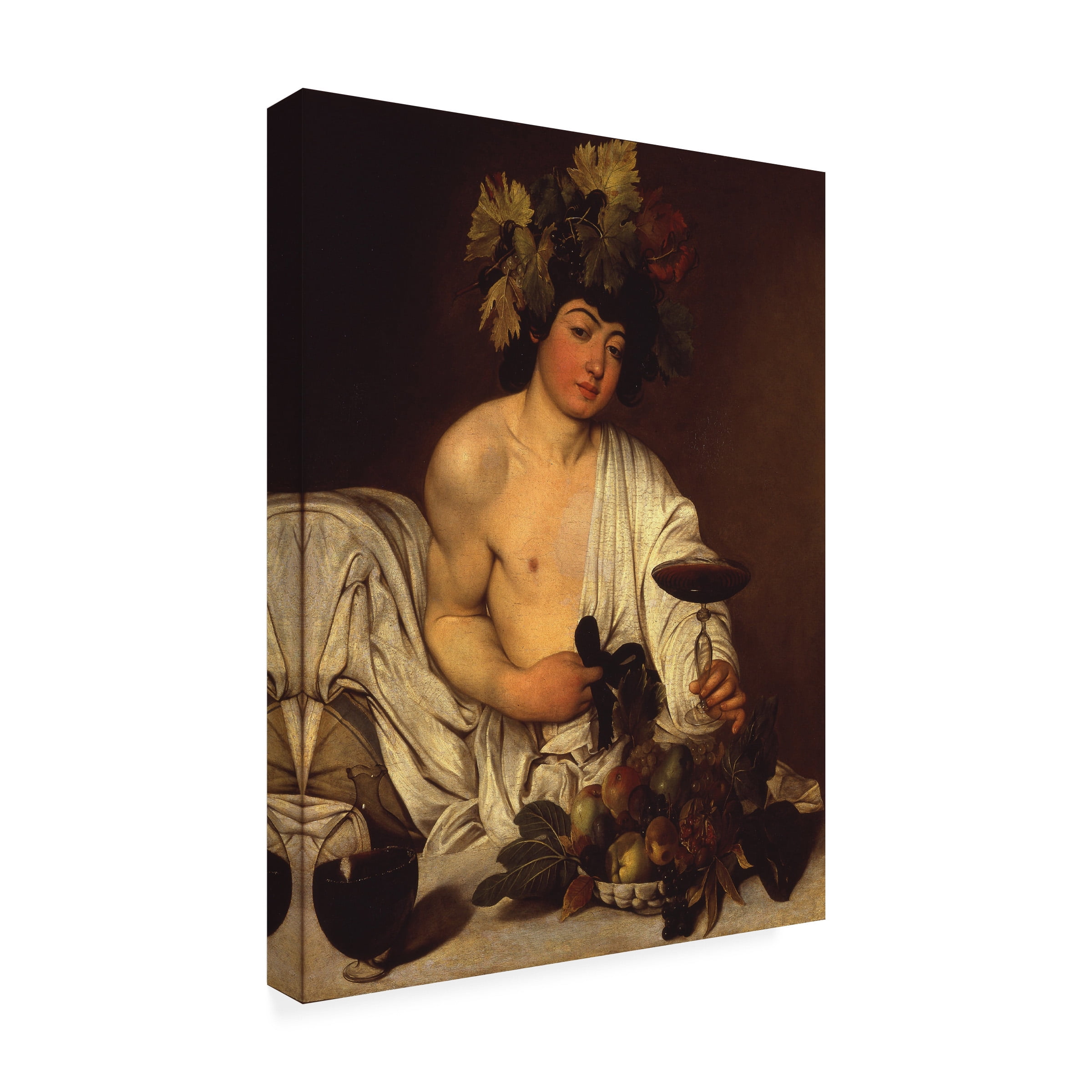 Caravaggio 'The Adolescent Bacchus' Canvas Art