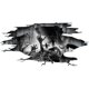 thumbnail image 1 of 12 Styles Horror Halloween Decoration 2023 Skull Bones 3d Floor Sticker Ghost Pumkin Festival Decor Flame Spider Wallpaper, 1 of 4