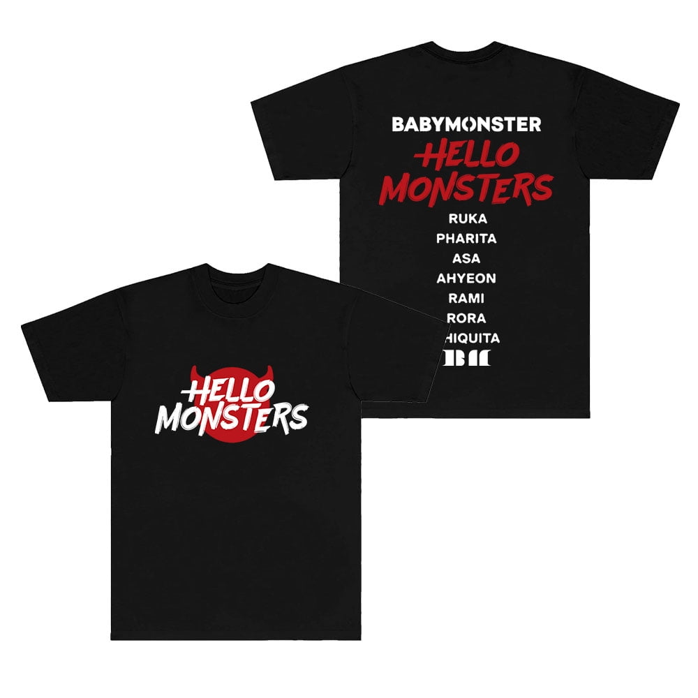 Kpop Babymonster Hello Monsters World Tour Merch Jersey Cosplay