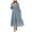 Blue, variant on Women's 2026 Fall Spring Wedding Guest Dresses Long Sleeve V Neck Flowy Elegant Holiday Party Maxi Dress with Pockets (Black, XXL)