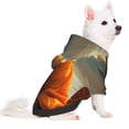thumbnail image 2 of Honeii Maple Leaf Meditating Chihuahua Print Small Dog Hoodies Pet Hooded Sweatshirts Fall Winter Puppy Cat Sweaters Warm Clothes for Small Dogs Outfits Costume-X-Large, 2 of 7