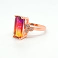 thumbnail image 4 of Iris Statement Ring Womens Rainbow Cz Rose Plated Womens Ginger Lyne Collection, 4 of 5