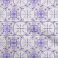 thumbnail image 1 of oneOone Georgette Viscose Violet Fabric Asian Tile Traditional Sewing Craft Projects Fabric Prints By Yard 42 Inch Wide, 1 of 4