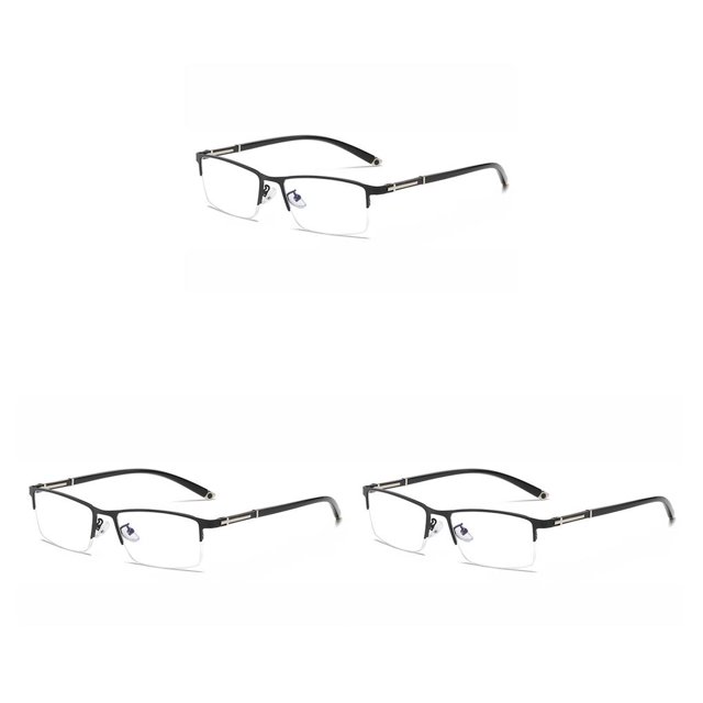 Qarigey Gafas de lectura fotocromáticas para hombre, gafas multifocales, soporte de nariz , gafas portátiles ligeras, gafas con luces planas Type4 NO4
