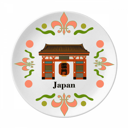 

Traditional Japanese Chinese Local Temple Flower Ceramics Plate Tableware Dinner Dish