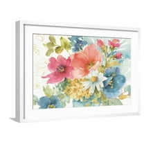Art.com My Garden Bouquet I Art Print by Lisa Audit, White Frame Wall Art, 29" x 21"