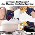 thumbnail image 7 of Pofeuu Red White Blue Fireworks Print Thickened Mini Silicone Oven Mitts Heat Resistant, Rubber Oven Mitt Gloves, Finger Pinch Grips, Pot Holder, Silicone Potholder, 7 of 7