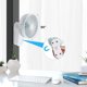 thumbnail image 4 of Ventilador de mesa silencioso potente, Ventilador de mano con ángulo ajustable de 360°, silencioso, para escritorio, para oficina, deportes al aire libre, viajes en casa-F, 4 of 5