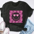thumbnail image 4 of EcoLoom Xoxo Xo Xo Groovy Smile Face Valentine Short Sleeve Unisex T Shirt, 4 of 6
