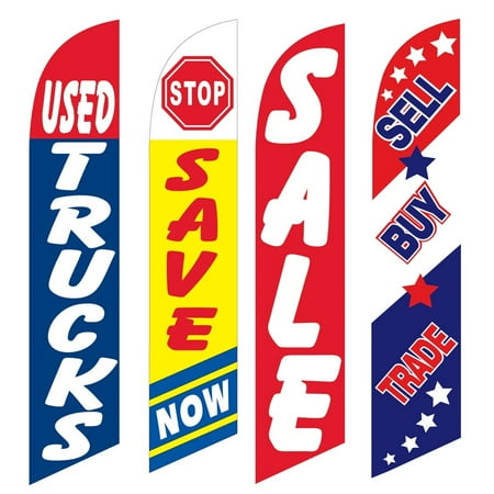 4 Advertising Swooper Flags Used Trucks Save Now Sale Sell Buy Trade