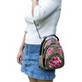 thumbnail image 2 of Wangscanis Embroidered Flower Zipper Travel Shoulder Bag Daypack for Women, 2 of 9