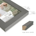 thumbnail image 3 of Grooved 3.5 in. x 5 in. Grey Picture Frame (Set of 2), 3 of 8