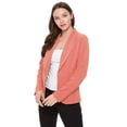 thumbnail image 2 of Women's Casual Long Sleeves Office Workwear Solid Blazer Jacket S-3XL, 2 of 5