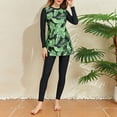 thumbnail image 2 of MuXiKeJi Clothes Women Modest Swimsuits Ruffle Full Coverage Arabic 2 Pieces Bathing Suit, 2 of 7