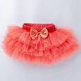 thumbnail image 2 of CHEEREAM Baby Girls Rainbow Flower Tulle Princess Skirt Toddler Bow Front Tutu Girls Clothes Size 0-24Months, 2 of 6