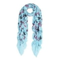 thumbnail image 2 of Love Heart & Happiness Print Frayed End Scarf Wrap, 2 of 3