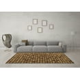 thumbnail image 3 of Ahgly Company Indoor Square Abstract Brown Modern Area Rugs, 8' Square, 3 of 4