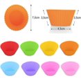 thumbnail image 2 of 24pcs Reusable Baking Cups, Silicone Baking Cups Cupcake Liners Muffin Cases Silicone (15), 2 of 8