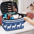 thumbnail image 3 of HELLHERO Practical Makeup Brush Holder Bag Travel Portable Deer and Stripes Large Capacity, 3 of 4